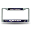 Baltimore Ravens License Plate Frame Chrome Printed Insert - Rico Industries