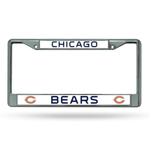 Chicago Bears License Plate Frame Chrome - Rico Industries