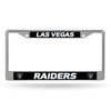 Las Vegas Raiders License Plate Frame Chrome Printed Insert - Rico Industries