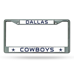 Dallas Cowboys License Plate Frame Chrome - Rico Industries