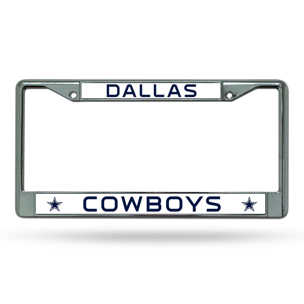 Dallas Cowboys License Plate Frame Chrome - Rico Industries
