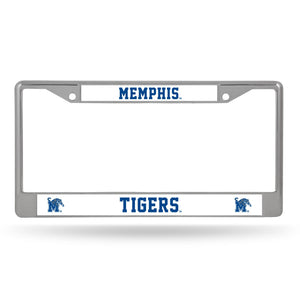 Memphis Tigers License Plate Frame Chrome Special Order - Rico Industries