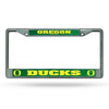 Oregon Ducks License Plate Frame Chrome Printed Insert - Rico Industries