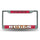 Chicago Bulls License Plate Frame Chrome Printed Insert - Rico Industries