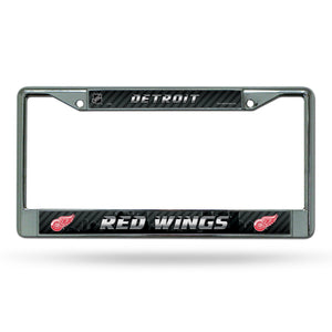 Detroit Red Wings License Plate Frame Chrome Printed Insert - Rico Industries