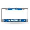 Dallas Mavericks License Plate Frame Chrome Printed Insert - Rico Industries