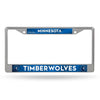 Minnesota Timberwolves License Plate Frame Chrome Printed Insert - Rico Industries