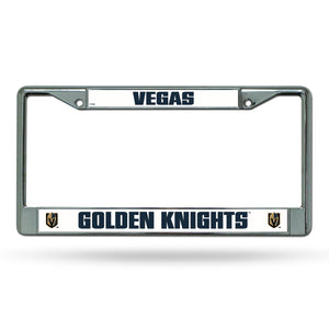 Vegas Golden Knights License Plate Frame Chrome - Rico Industries