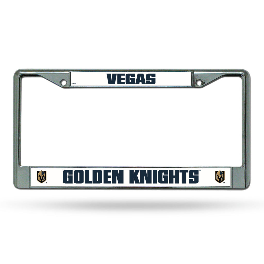 Vegas Golden Knights License Plate Frame Chrome - Rico Industries