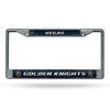 Vegas Golden Knights License Plate Frame Chrome Printed Insert - Rico Industries