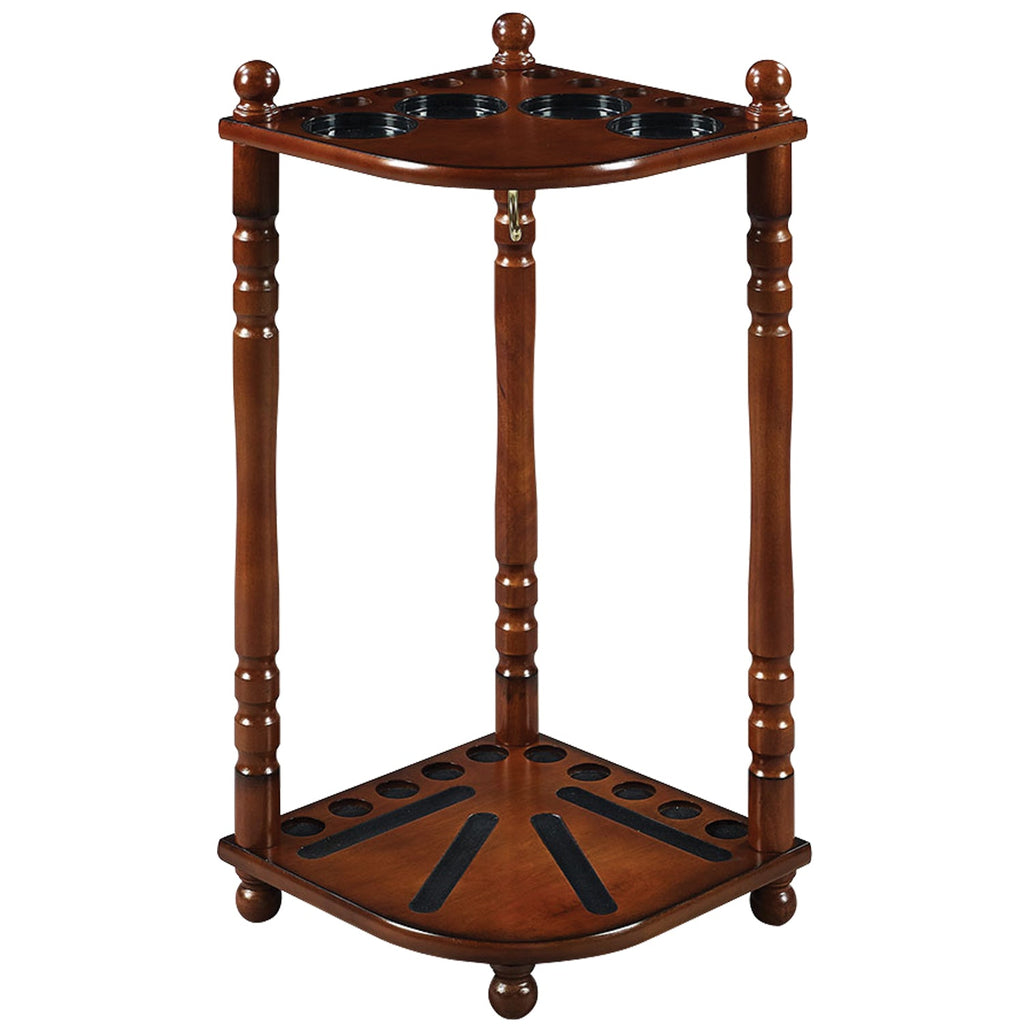 FLOOR CUE RACK - CHESTNUT