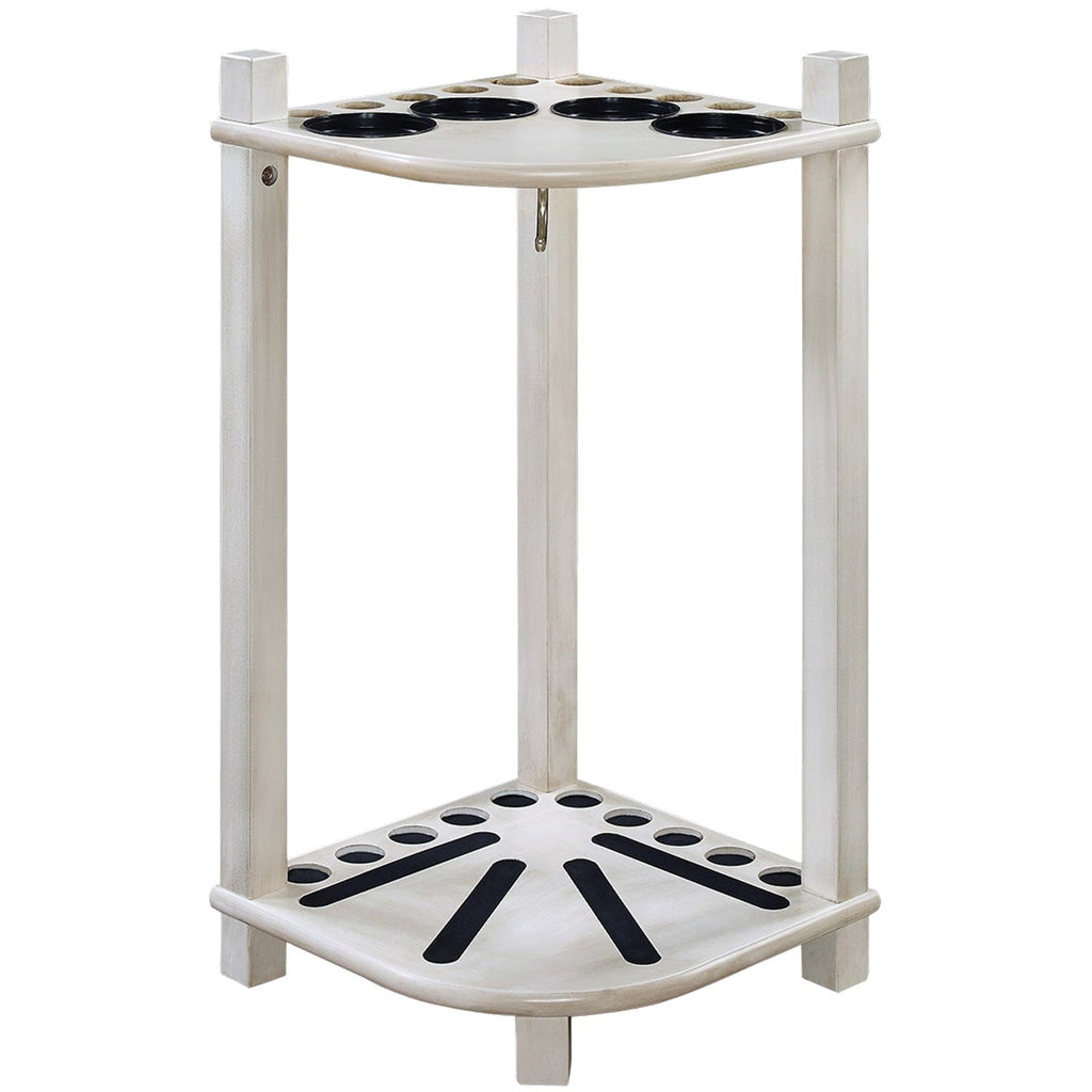 FLOOR CUE RACK-SQUARE LEG-ANTIQUE WHITE