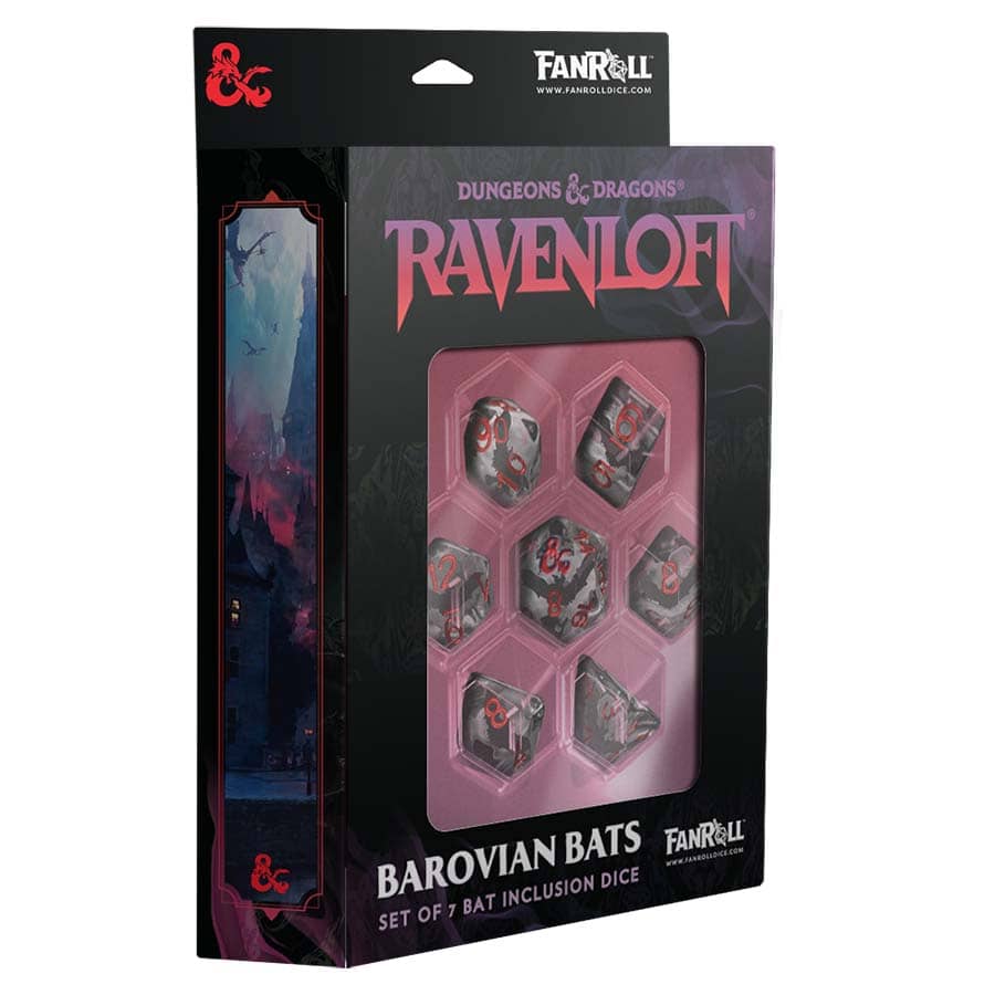 Fanroll: Dungeons And Dragons: Ravenloft Inclusion Dice Set: Bats Pre-Order