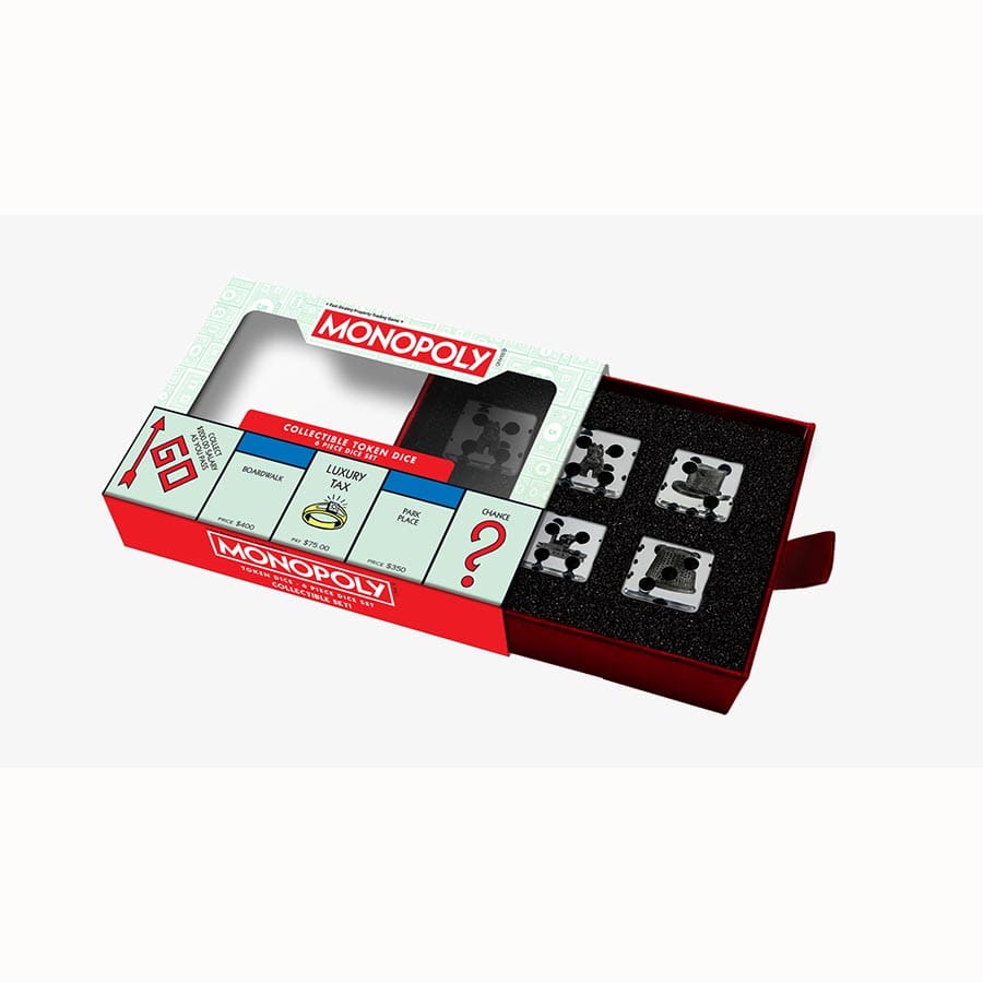 Fanroll: Oversized (22Mm) Dice Set: Monopoly Token Inclusions
