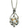 Fanroll: Lair Wear: D20 Caged Dice Necklace: Marble White And Black With Gold Pre-Order