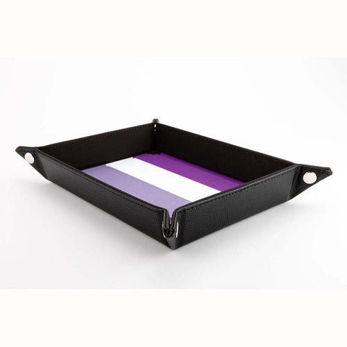 Gaymers Pride - Fanroll: Pride Fold Up Velvet Dice Tray: Asexual