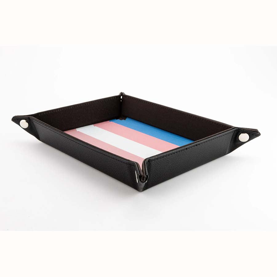 Gaymers Pride - Fanroll: Pride Fold Up Velvet Dice Tray: Transgender