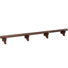 84'' DRY BAR FOOT RAIL - BLACK