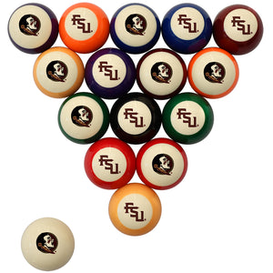 GEORGIA  STANDARD COLOR NUMBERED BILLIARD BALL SET STANDARD COLOR BILLIARD BALL SET - FSUBBSSTD