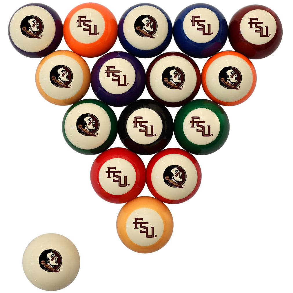 GEORGIA  STANDARD COLOR NUMBERED BILLIARD BALL SET STANDARD COLOR BILLIARD BALL SET - FSUBBSSTD