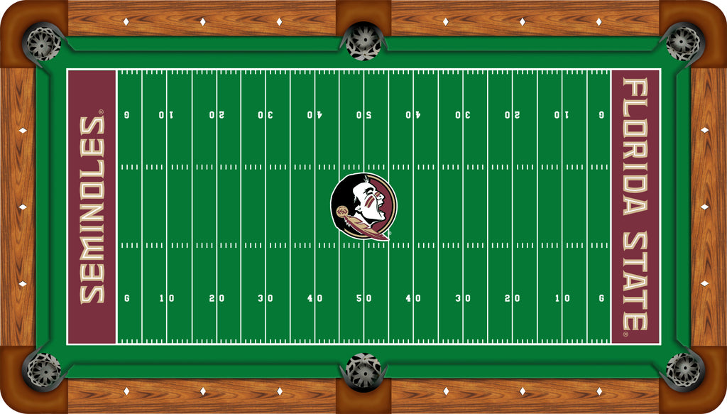 FLORIDA STATE BILLIARD TABLE FELT - RECREATIONAL GRIDIRON - FSUBTF000N-8R
