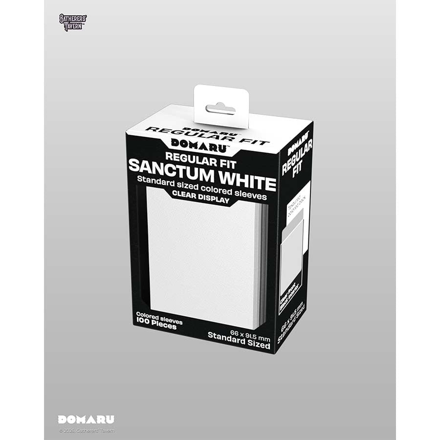 Gatherers' Tavern Pte Ltd -  Domaru Sleeves Collection - Gatherers' Tavern: Domaru Regular Fit: Sanctum White (100Ct) Pre-Order
