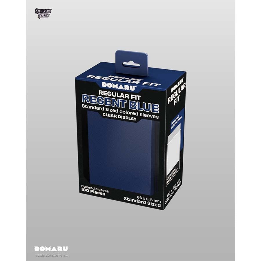 Gatherers' Tavern Pte Ltd -  Domaru Sleeves Collection - Gatherers' Tavern: Domaru Regular Fit: Regent Blue (100Ct) Pre-Order