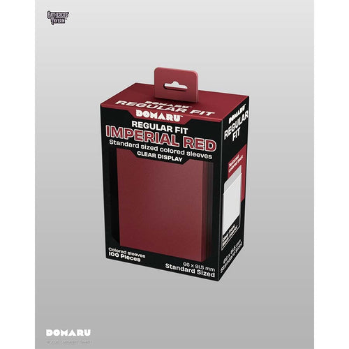 Gatherers' Tavern Pte Ltd -  Domaru Sleeves Collection - Gatherers' Tavern: Domaru Regular Fit: Imperial Red (100Ct) Pre-Order