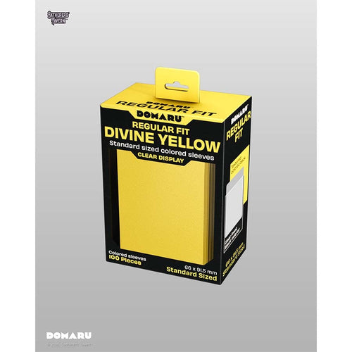 Gatherers' Tavern Pte Ltd -  Domaru Sleeves Collection - Gatherers' Tavern: Domaru Regular Fit: Divine Yellow (100Ct) Pre-Order