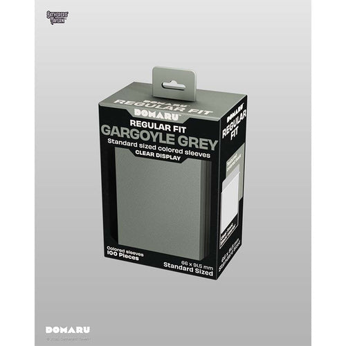 Gatherers' Tavern Pte Ltd -  Domaru Sleeves Collection - Gatherers' Tavern: Domaru Regular Fit: Gargoyle Grey (100Ct) Pre-Order