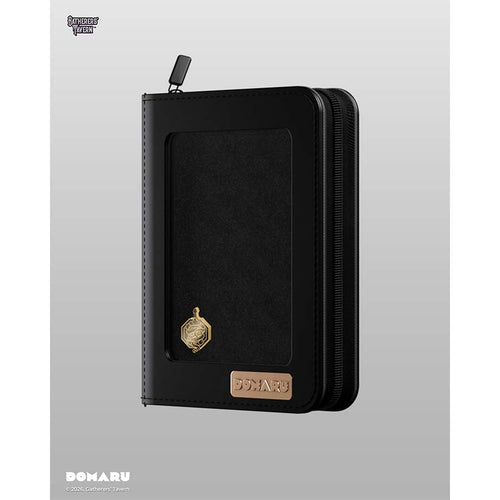 Gatherers' Tavern Pte Ltd -  Gatherers' Tavern: Domaru Deco Pin Binder: 4-Pocket Binders: Sacred Beasts: Dark Warrior (Black) Pre-Order