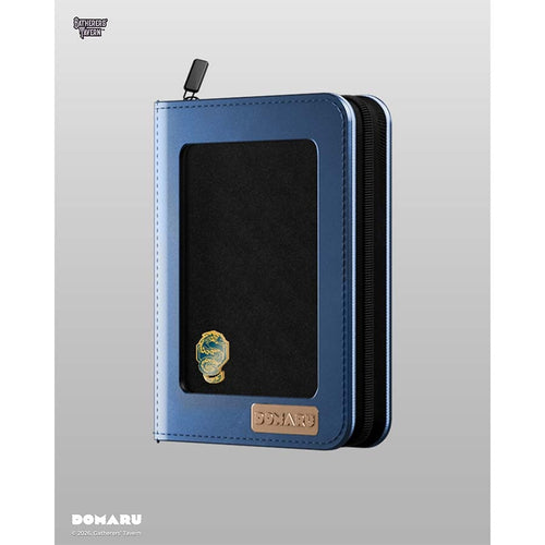 Gatherers' Tavern Pte Ltd -  Gatherers' Tavern: Domaru Deco Pin Binder: 4-Pocket Binders: Sacred Beasts: Azure Sovereign (Blue) Pre-Order