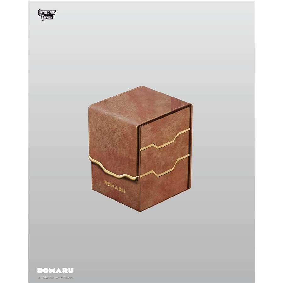 Gatherers' Tavern Pte Ltd -  Gatherers' Tavern: Domaru Armory Collection: Armory Vertex 100 (Top Loading): Chestnut Pre-Order
