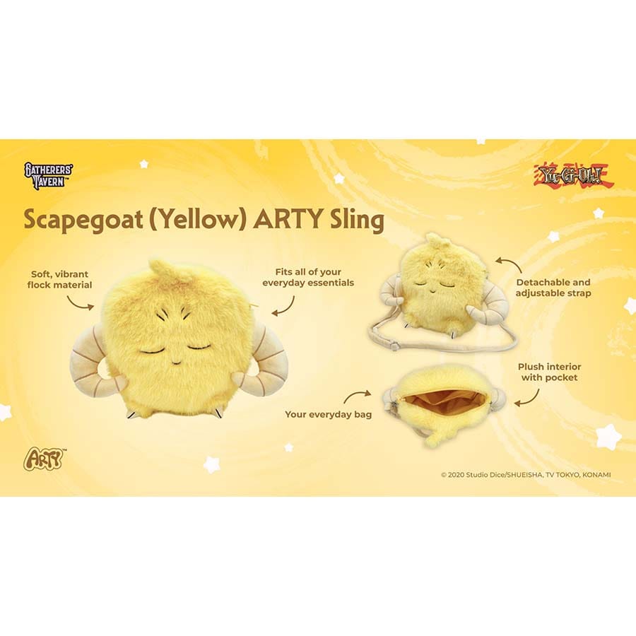 Gatherers' Tavern Pte Ltd -  Gatherers' Tavern: Yu-Gi-Oh: Arty Sling Bag: Scapegoat Yellow Pre-Order