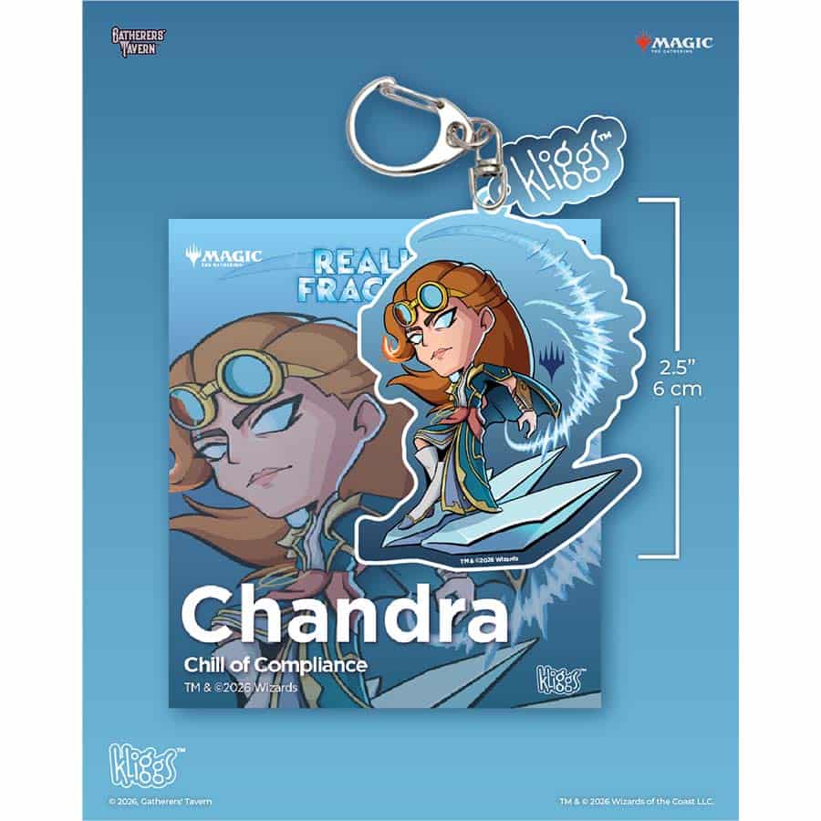 Gatherers' Tavern Pte Ltd -  Gatherers' Tavern: Magic The Gathering: Fra Reality Fracture Kliggs Keychain: Chandra Chill Of Compliance Pre-Order