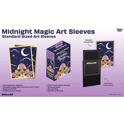Gatherers' Tavern Pte Ltd -  Gatherers' Tavern: Domaru Art Sleeves: Midnight Magic (100Ct) Pre-Order