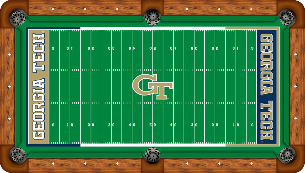 GEORGIA TECH BILLIARD TABLE FELT - RECREATIONAL GRIDIRON - GATBTF000N-8R