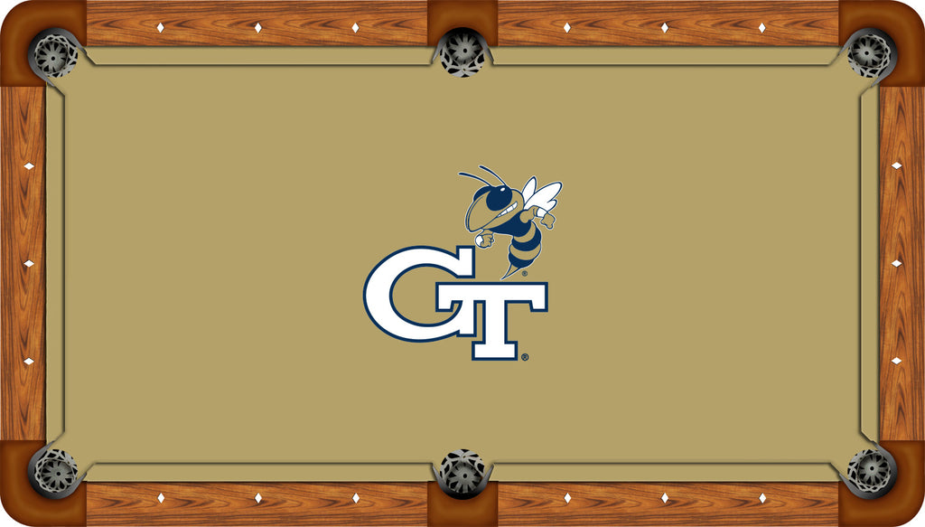 GEORGIA TECH BILLIARD TABLE FELT - RECREATIONAL ATHLETIC GOLD - GATBTF235-9R
