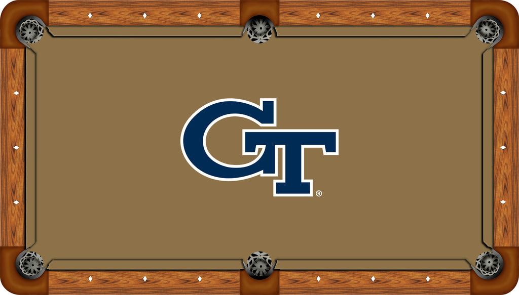 GEORGIA TECH BILLIARD TABLE FELT - RECREATIONAL ATHLETIC GOLD - GATBTF315-9R