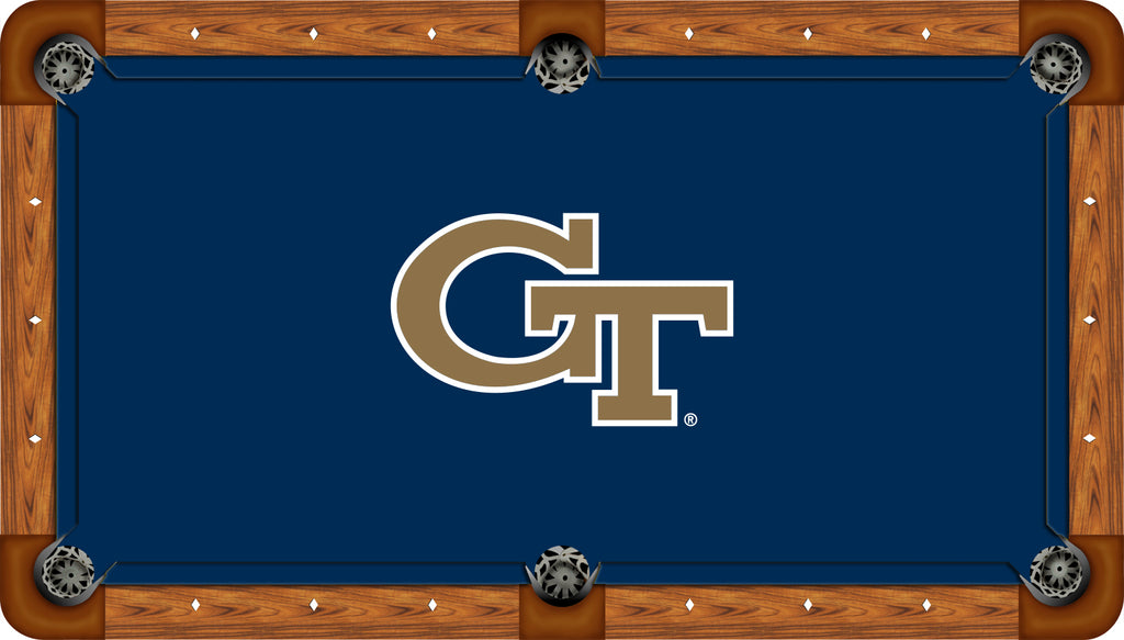 GEORGIA TECH BILLIARD TABLE FELT - RECREATIONAL NAVY - GATBTF351-9R