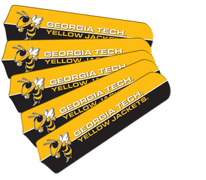 GEORGIA TECH FAN BLADE SET GOLD/BLACK - GATFBL100-52