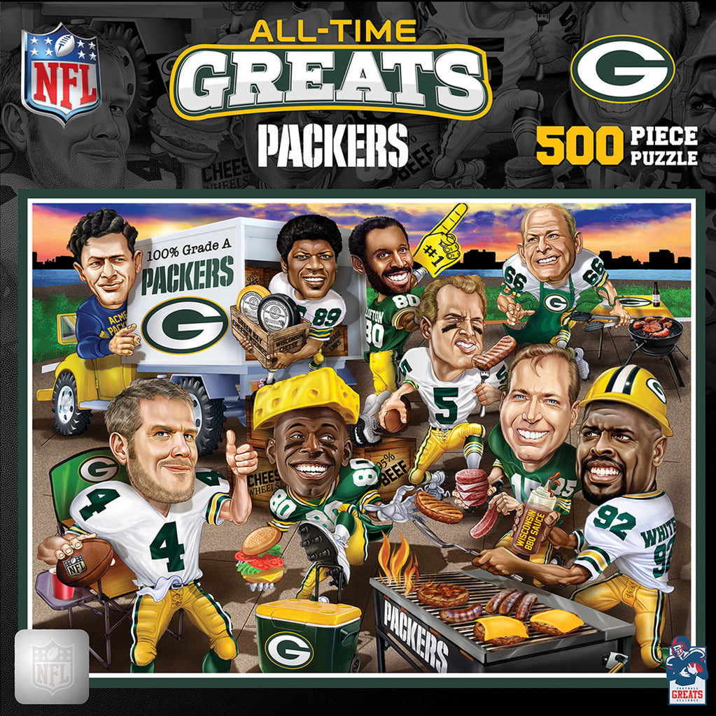 Green Bay Packers Puzzle 500 Piece All-Time Greats - Masterpieces Puzzle Company
