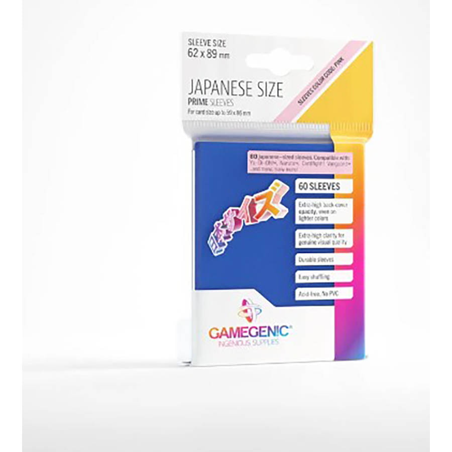 Prime Sleeves - Gamegenic: Prime Japanese Sized Sleeves: Blue