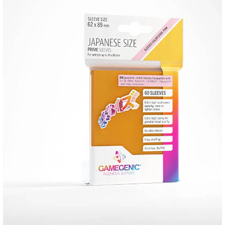 Prime Sleeves - Gamegenic: Prime Japanese Sized Sleeves: Orange