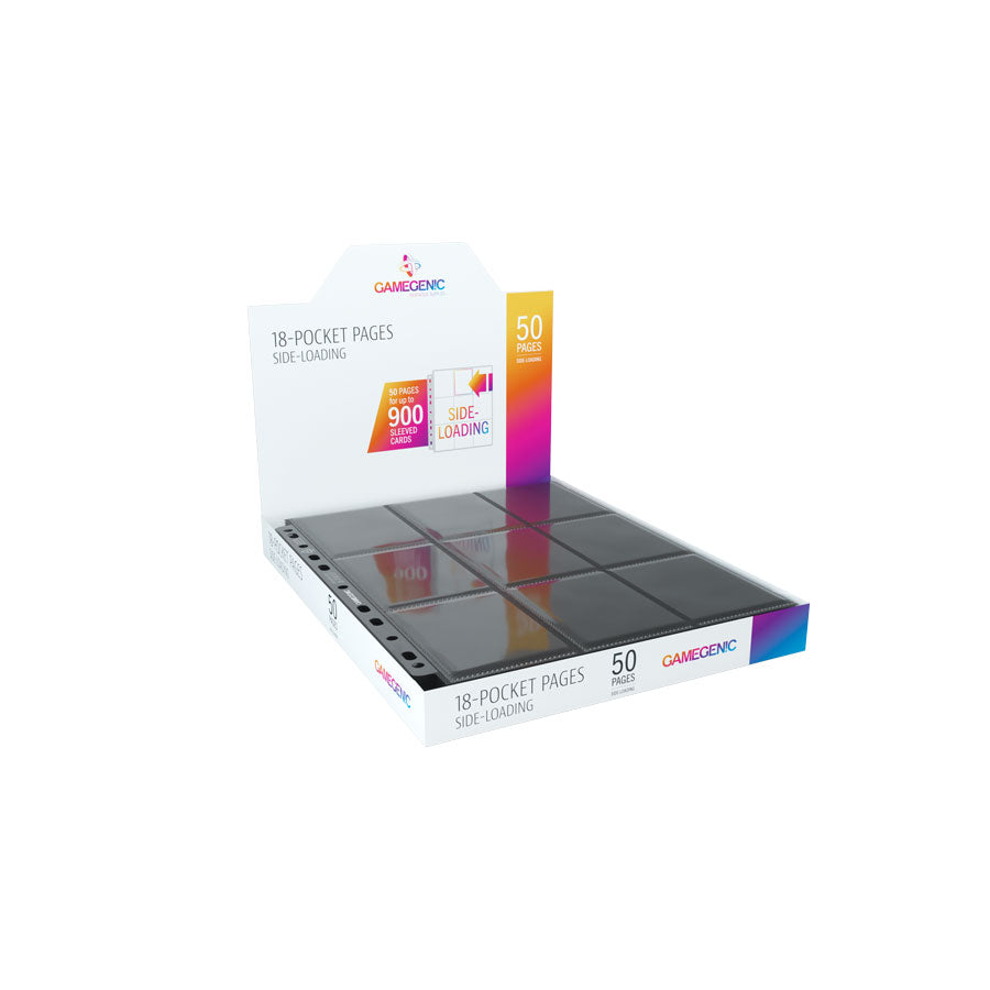 Gamegenic - Gamegenic - Sideloading 18-Pocket Pages: 50 Perfect Grade Black
