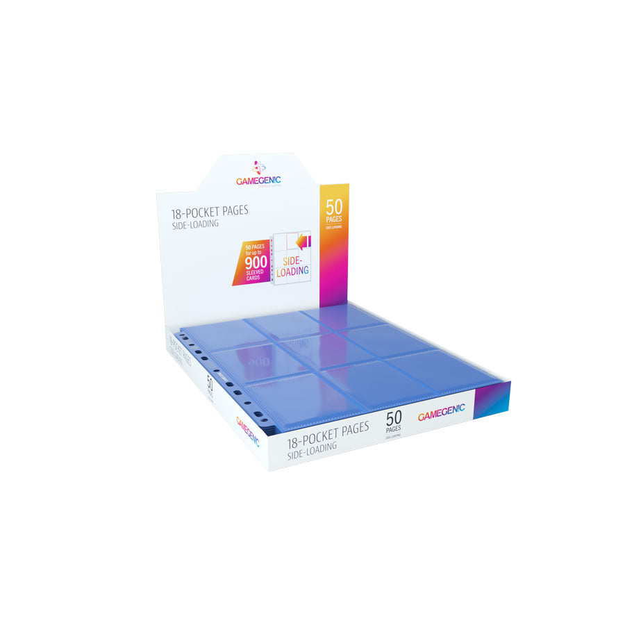 Gamegenic - Gamegenic - Sideloading 18-Pocket Pages: 50 Perfect Grade Blue