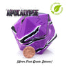 Gate Keeper Games -  Random Encounter: Apocalypse: Purple With Black And White Swirls: 58Mm Epic Silicone D20 Dice Pre-Order