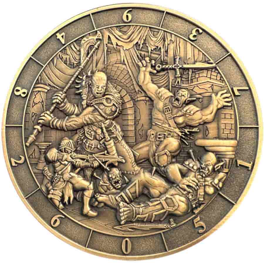Goliath Coins: Dice Coin D10: Battle Scene