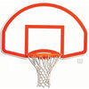 PerfectPitch 35 x 54 in. Rear Mount Steel Fan Shape Backboard with Target & Border for 66T, 266 & 6600 Rims