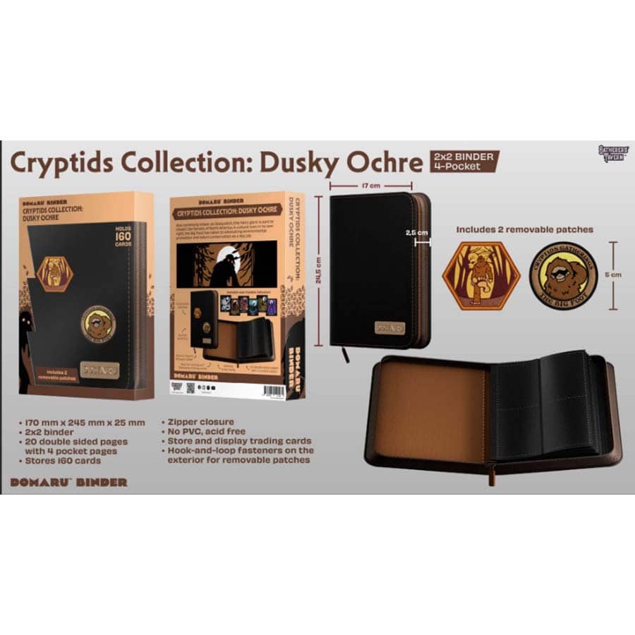 Gatherers' Tavern Pte Ltd -  Cryptid Collection - Gatherers' Tavern: Cryptids Collection: 4-Pocket Binder: Dusky Ochre